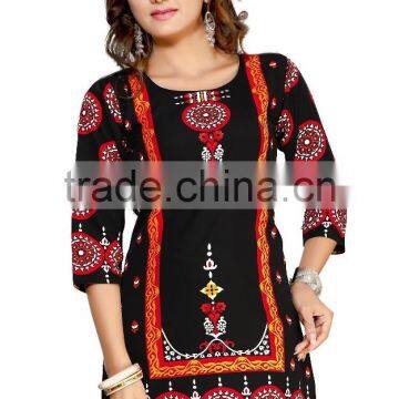 Canvas Crepe Printed Kurtis