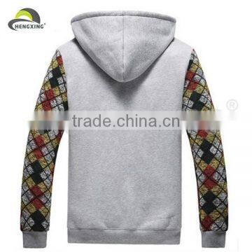 Mens Plain 100% Polyester Sublimation Printed Hoodie photo-4