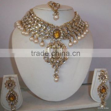 KUNDAN CHOKER necklace set