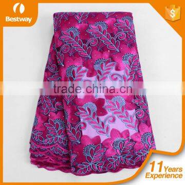 Popular Straw Pattern French Lace Fabric African Wedding Dress French Lace FL0249 photo-6