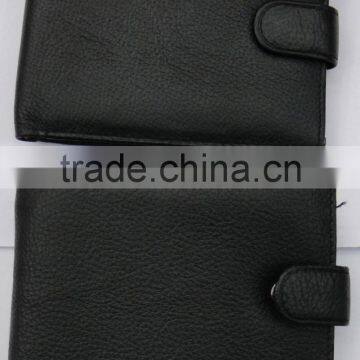 Fashion Black Napa Genuine Leather Purse Money for Men photo-3