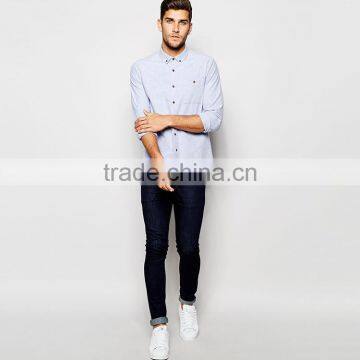 OEM Long Sleeve Oxford Shirt With Neps