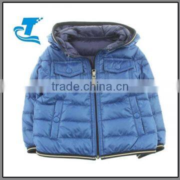 Babys Blue Ultralight Down Padded Jacket With Hood