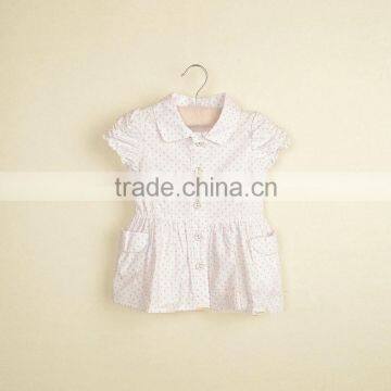 R&H short sleeve european style factory price OEM white girls bamboo shirt