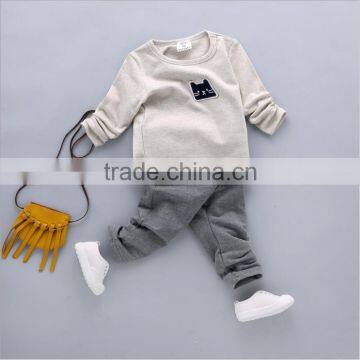 100% Cotton Autumn and Spring Baby Clothes and Boys Hoodies Sets photo-6