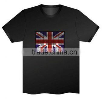 EL national flag t Shirt for election events, EL Sound Activated Shirt