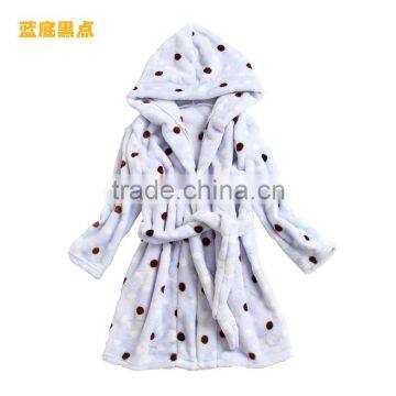 S65419A Children Robe Girls Boys Pajamas Flannel Sleepwear Kids Bathrobe photo-2
