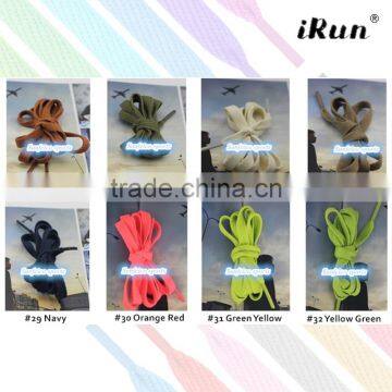 Plain Sneaker Shoelaces~Flat Coloured Shoe Laces~Colours Football Boots Train Shoelaces~NO MOQ~57 Colors Available~Accept Custom photo-5