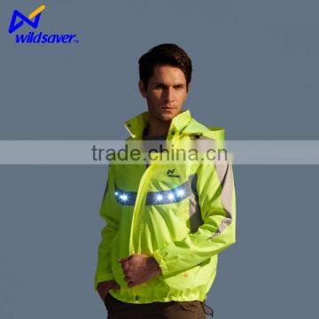 china LED flashing safety custom jacket moto