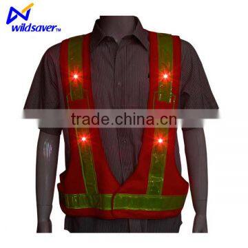 Flashing Material Led Kids Reflective Safety Vest hi Vis Quality photo-5