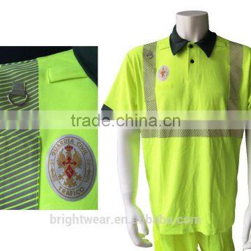 Relfective Chest Emblem Reflective Logo be Heated on Polo Shirt for Spain Market photo-5