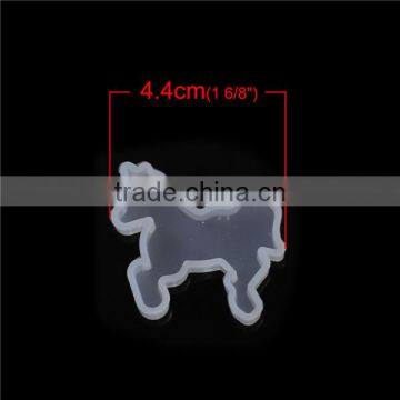 Silicone DIY Tools Resin Mold Horse Animal White 44mm x 40mm photo-2