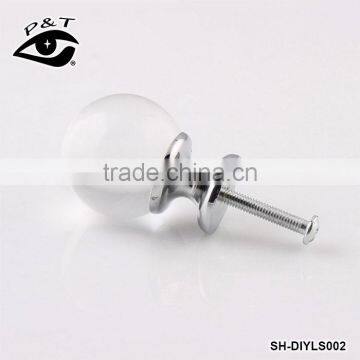 30MM White Round Crystal Ball Door Handle photo-2