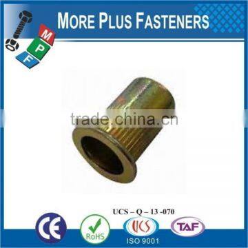 Made in Taiwan Threaded Insert Knurled Flat Head Open Head Rivet Nut photo-6