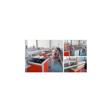 Plastic profile production line