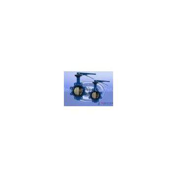 ANS Lug Wafer Butterfly Valve with NBR / EPDM / PTFE Seat High Performance