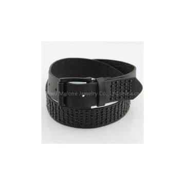 Black Studs PU Belt