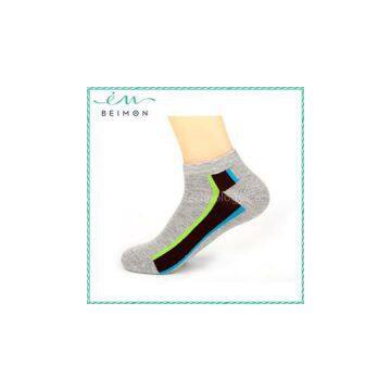 Pure Cotton Antibacterial Women Plain Knitted Rosso Machine Socks