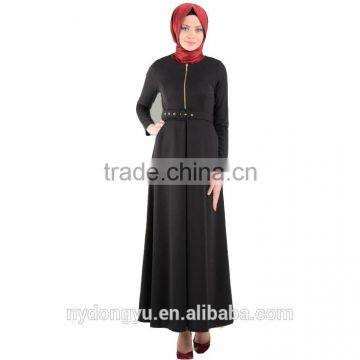 black 4 color hemp muslim dress/ xger muslim islamic fashionable abaya kaftan dresses/fancy dl islamic muslim dress