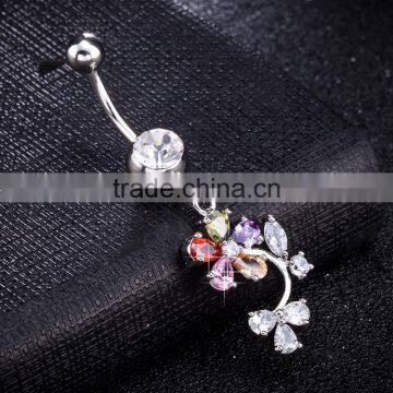 Button Wholesale Body Jewelry Gem Belly Ring photo-2