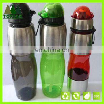 Wholesale Plastic PCTG Drinking Sport water bottle CUP with straw BPA FREE 500ml 700ml