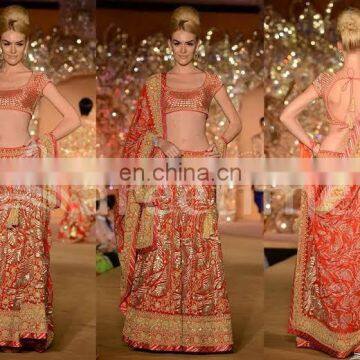 Red bridal lehenga choli