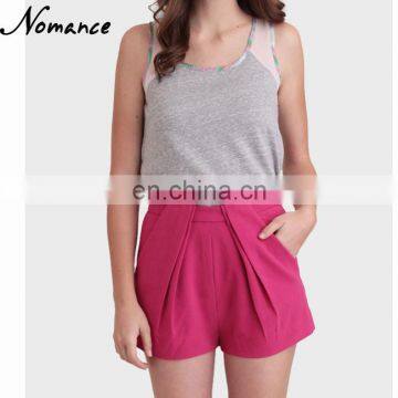 high-waisted french terry bangkok shorts
