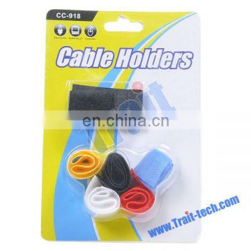 High Quality Self-adhesive Plastic Rubber USB Cable Holder OEM, Dropship Available