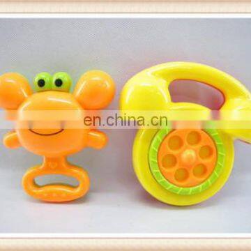 baby rattle toy,plastic funny shape baby rattle squeaky toy