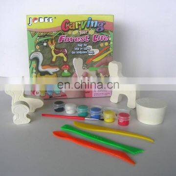 DIY paint toy( carving)/kids ceramic toy