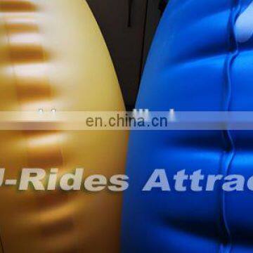 42 Inch PVC Yellow Color Inflatable Swimming Ring Water Park Tube for Water Park Slide Use photo-3