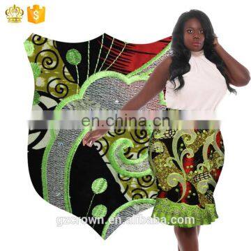 2017High-quality top fashion New designs french lace wax print fabric african lace for make clothesH170111014