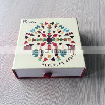 Alibaba Alipay Assurance Manufacturing Paper Printing Glasses Packing Custom Drawer Box With Red Ribbon Handle