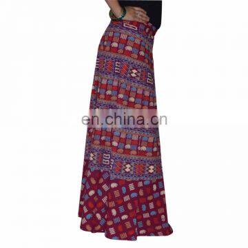 Wrap Around Skirt Sanganeri Printed Wraparound Hippie Boho Gypsy Mandala Cotton Wrap Around Skirt Dress Hippie Boho Women Wears photo-2