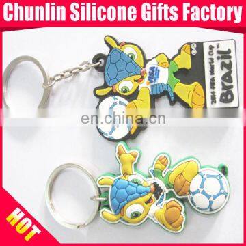 Cute Soft Rubber keychain for 2014 Brazil World Cup