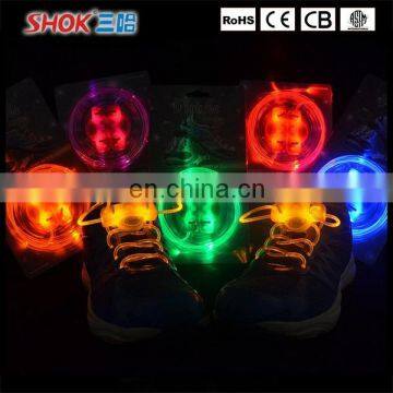 Promotional Gift New Style Unisex Led Light Shoelace plastic shoes charm