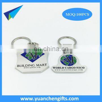 Metal Zinc Alloy Embossed Enamel Keychains With Good Quality