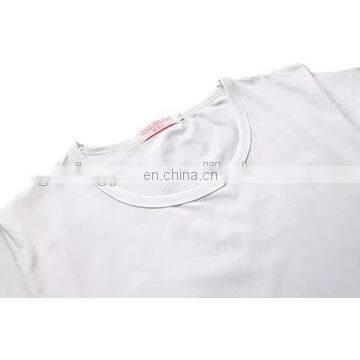 Modal Round Neck T-shirt For Female Cheap White Women T-shirt for Heat Press Printing