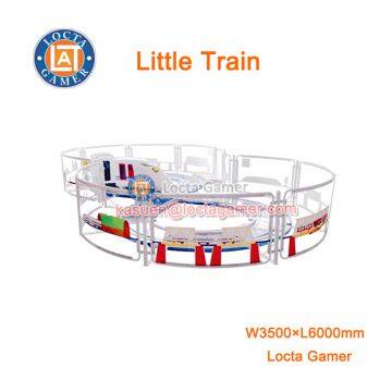 Zhongshan amusement park theme park equipment City Rail Train 3 Seat Little Train hot selling small, kiddy rides