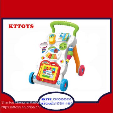 Intelligence plastic baby trolley walker with music