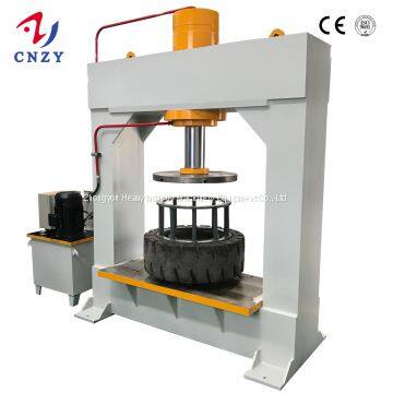 TP100T 120T 160T 200T Forklift solid tire press machine for industrial and OTR solid tyre