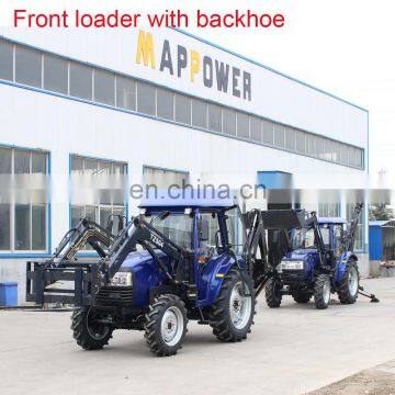 55HP 4x4 mini garden tractor with front loader