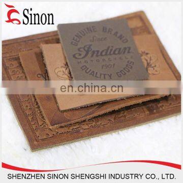 Various customized logo pu labels for jeans Leather patch