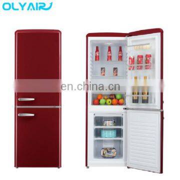 BCD-208LH retro fridge, bottom freezer refrigerator