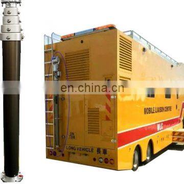 16m Ground or Vehicle Mounted Pneumatic Light Tower Mast for Sale