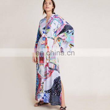 Print Cover up Beach Woman Pareo Beach Cover up Robe de Plage Bikini Cover up Saida de Praia Sarong Swimsuit Cover up Beachwear photo-2