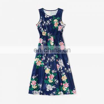 Unicorn Mommy and Me Clothes Summer Floral Printed Mother Daughter Dresses Toddler Kids Baby Girls Sundresses Vestidos photo-7