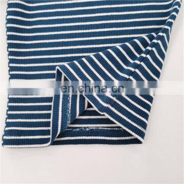 Striped Organic Cotton Rib Short Sleeve Baby Pajama Set photo-4