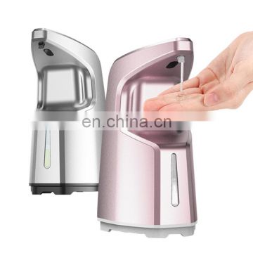 AA batteries operated tabletop adjustable dosage automatic spray machine sanitizer gel antibacterial hand cleaning gel dispenser