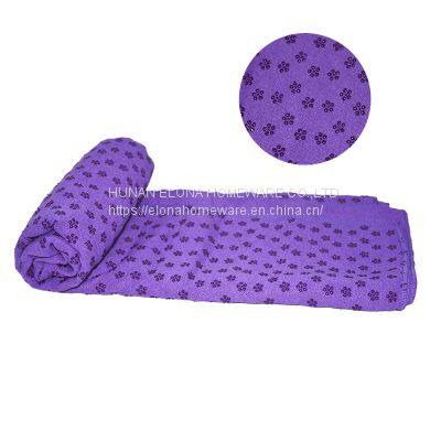 Suede Eco Friendly Material Organic Non Slip Yoga Mat Towel photo-5
